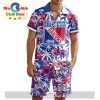 Custom Kelowna Rockets Hawaiian Shirt And Short Pant Using Away Jersey