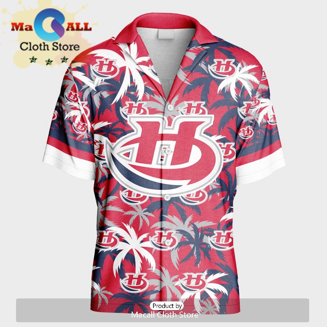 Custom Lethbridge Hurricanes Hawaiian Shirt And Short Pant Using Home Jersey