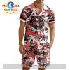 Custom Moose Jaw Warriors Hawaiian Shirt And Short Pant Using Home Jersey