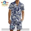 Custom Moose Jaw Warriors Hawaiian Shirt And Short Pant Using Away Jersey