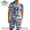 Custom Medicine Hat Tigers Hawaiian Shirt And Short Pant Using Away Jersey