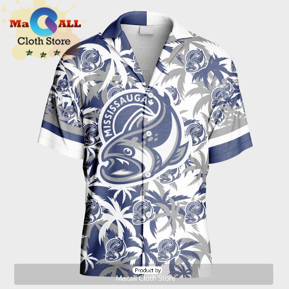 Custom Mississauga Steelheads Hawaiian Shirt And Short Pant Using Mix Home Away Jersey