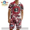 Custom Owen Sound Attack Hawaiian Shirt And Short Pant Using Home Jersey