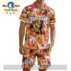 Custom Peterborough Petes Hawaiian Shirt And Short Pant Using Away Jersey