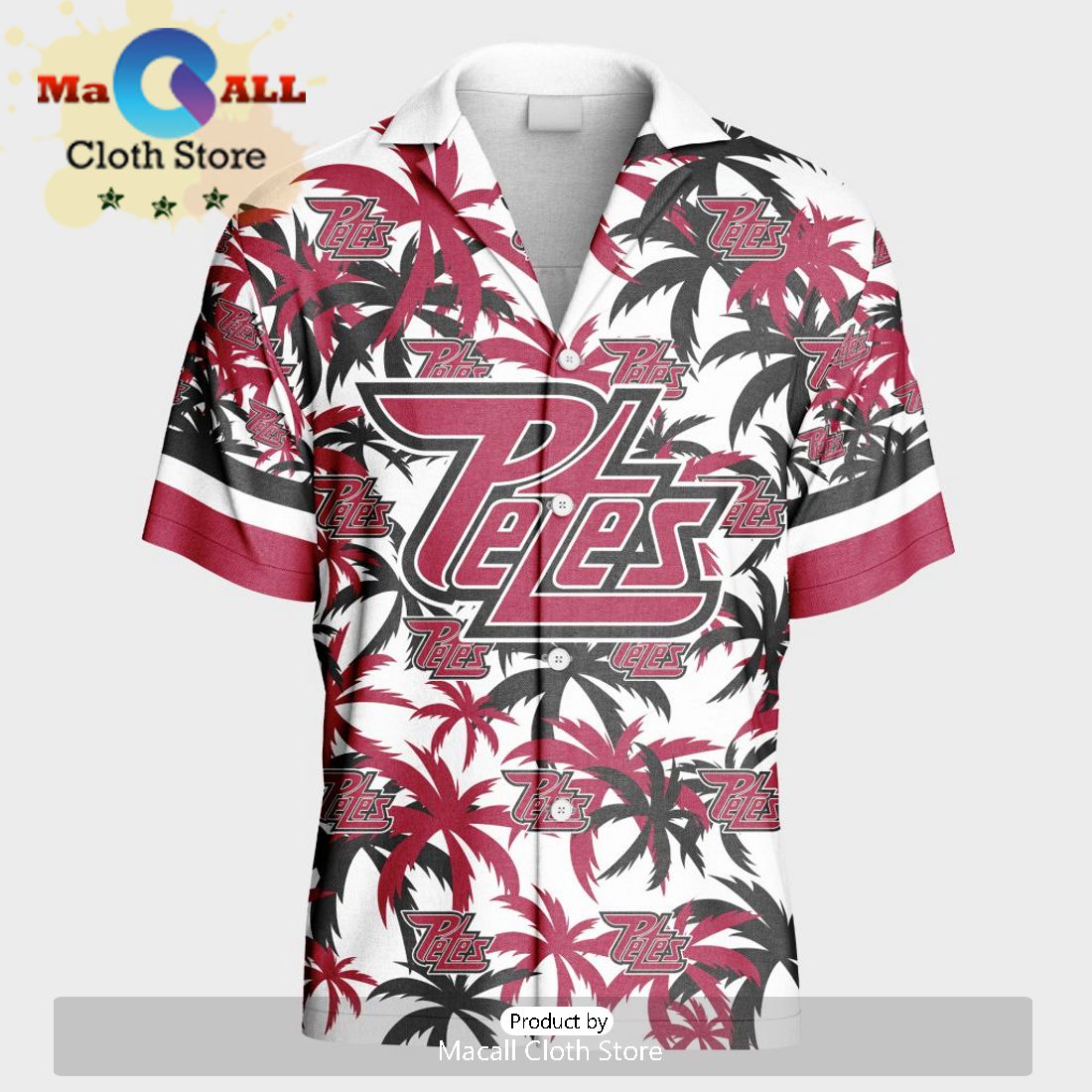 Custom Peterborough Petes Hawaiian Shirt And Short Pant Using Away Jersey