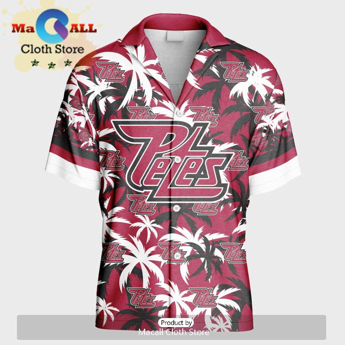 Custom Peterborough Petes Hawaiian Shirt And Short Pant Using Home Jersey