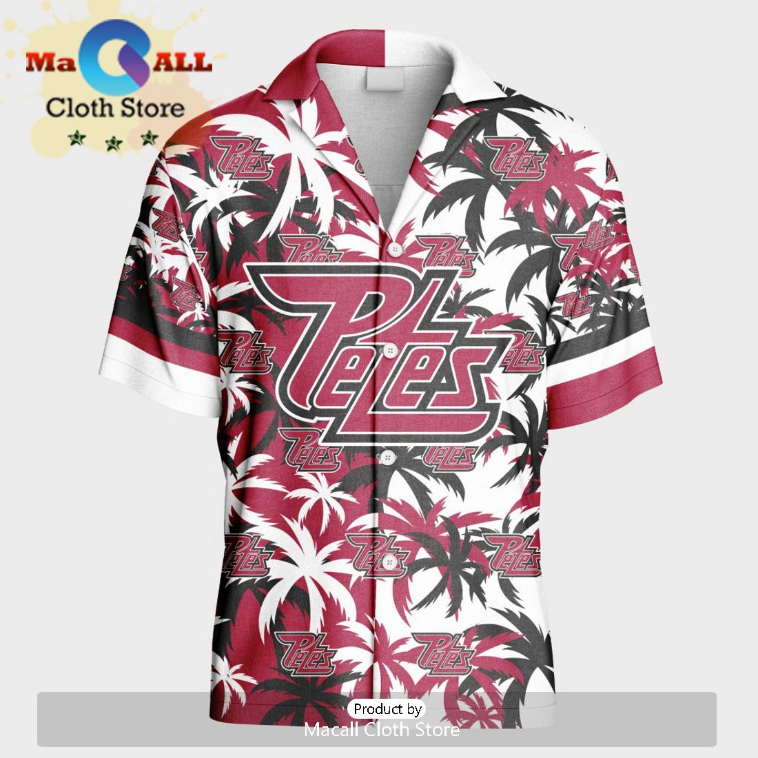 Custom Peterborough Petes Hawaiian Shirt And Short Pant Using Mix Home Away Jersey