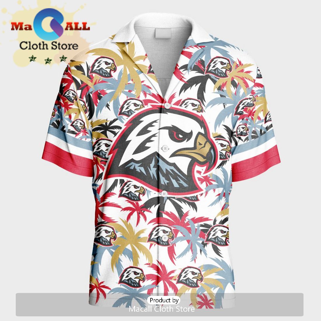 Custom Portland Winterhawks Hawaiian Shirt And Short Pant Using Away Jersey