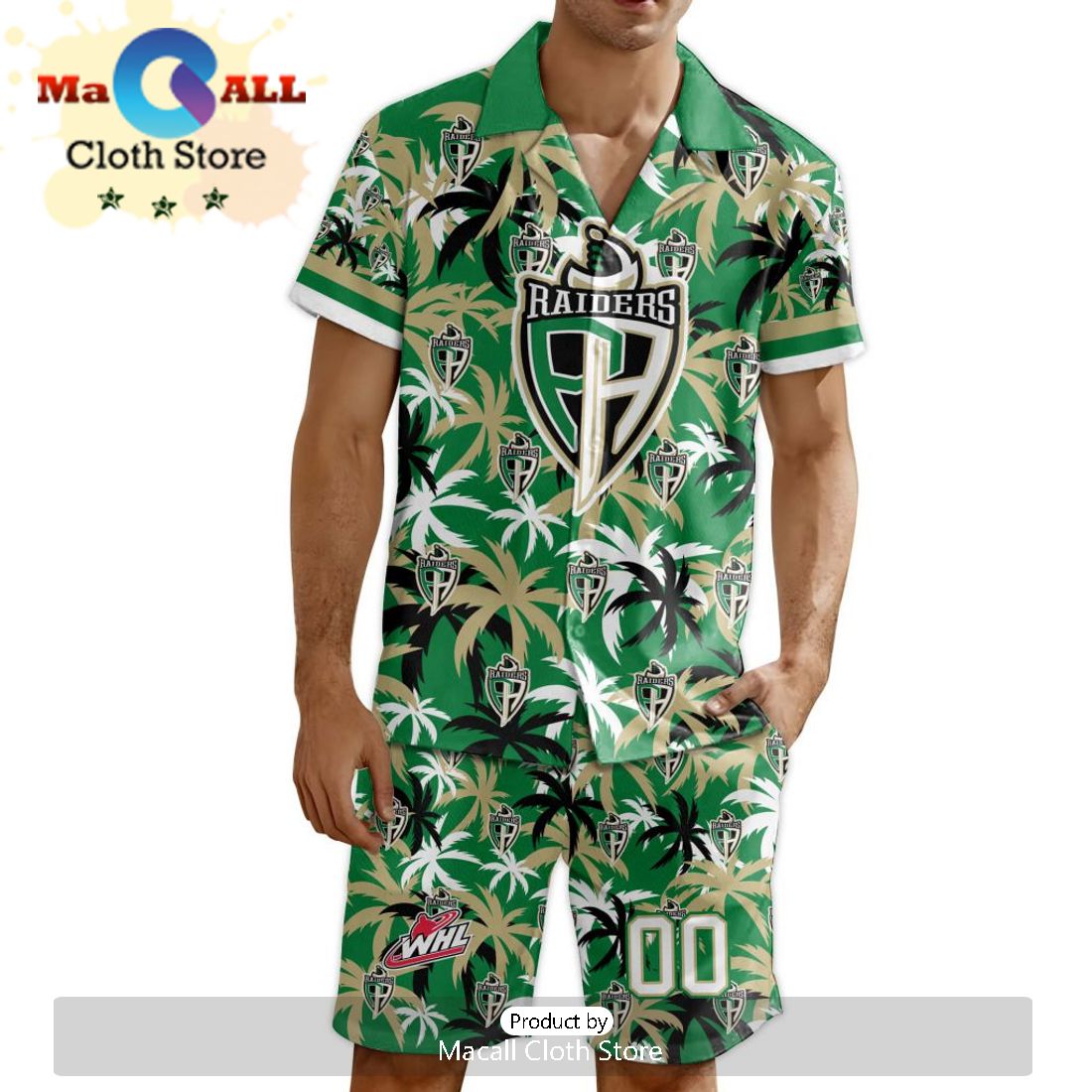 Custom Prince Albert Raiders Hawaiian Shirt And Short Pant Using Home Jersey