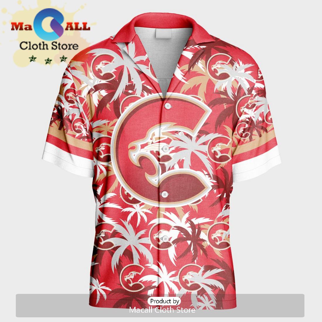 Custom Prince George Cougars Hawaiian Shirt And Short Pant Using Home Jersey