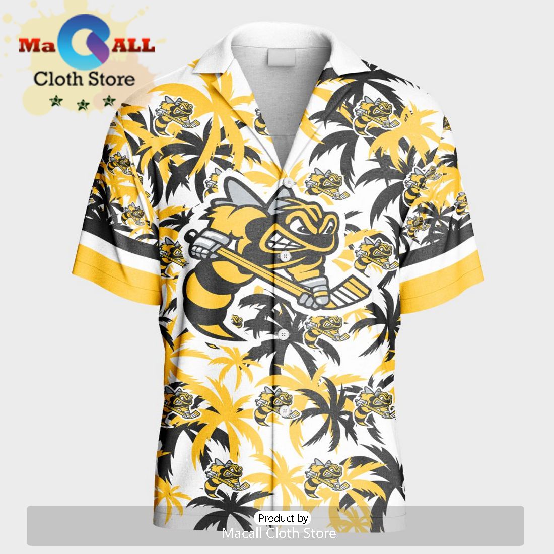 Custom Sarnia Sting Hawaiian Shirt And Short Pant Using Away Jersey