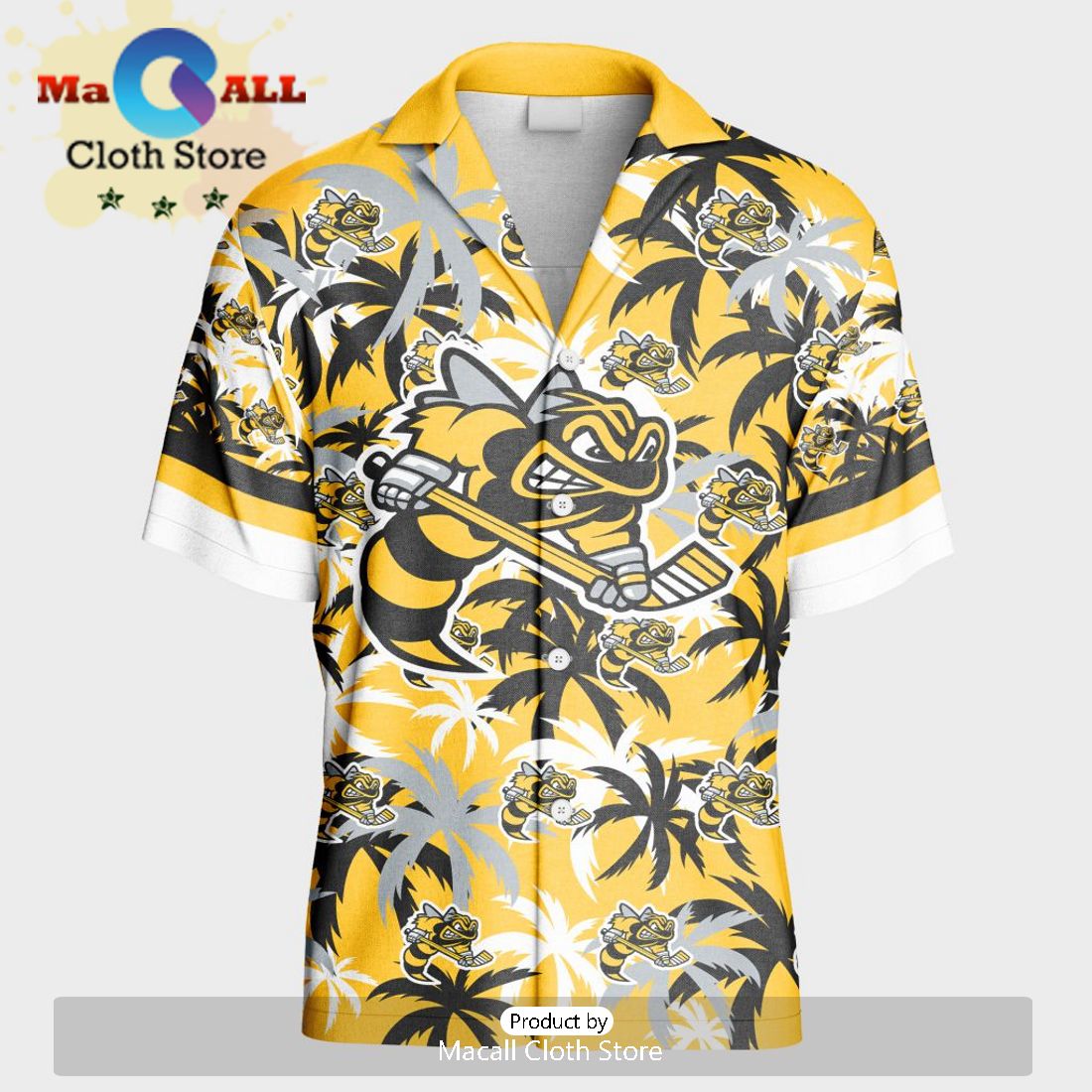 Custom Sarnia Sting Hawaiian Shirt And Short Pant Using Home Jersey