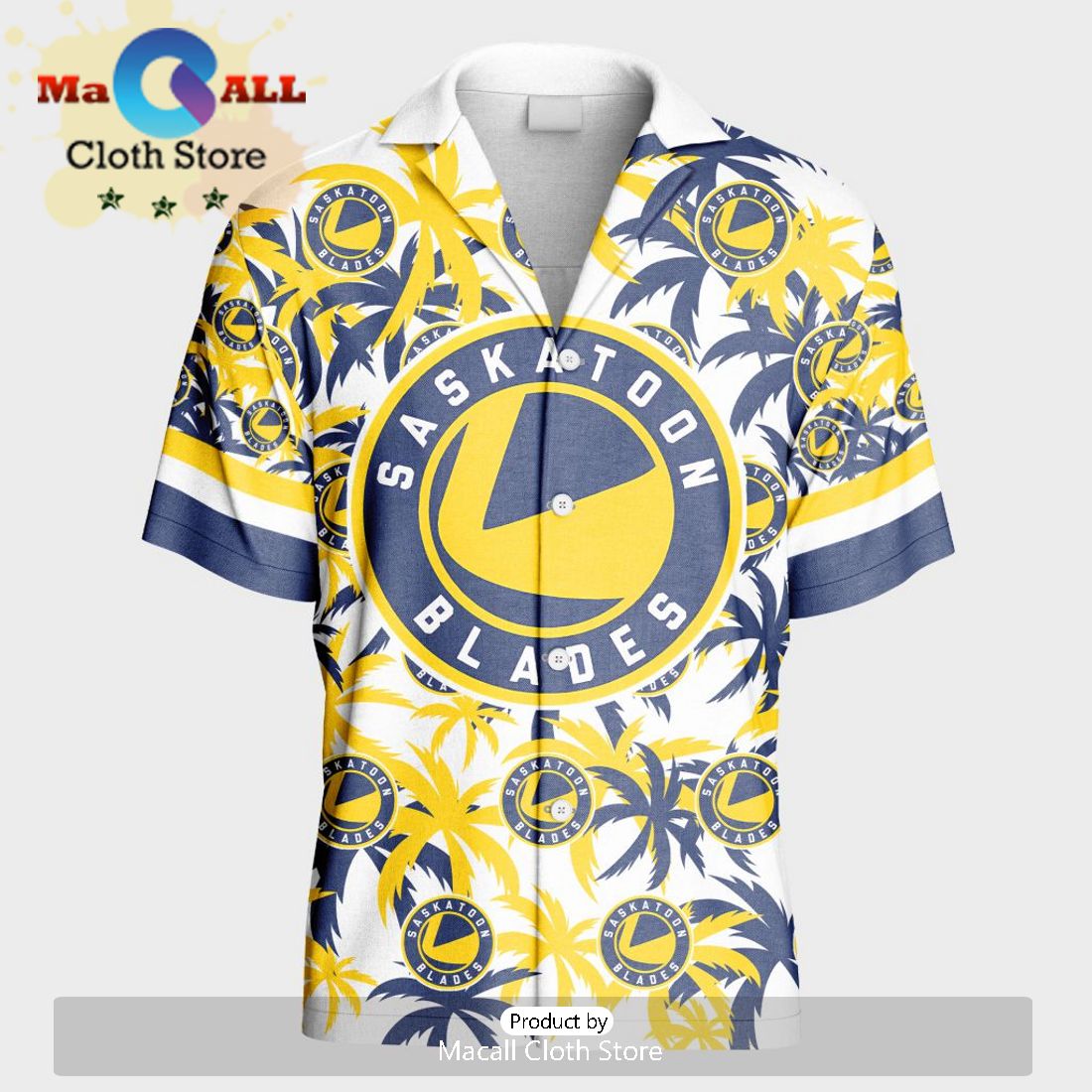 Custom Saskatoon Blades Hawaiian Shirt And Short Pant Using Away Jersey