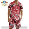 Custom Sarnia Sting Hawaiian Shirt And Short Pant Using Home Jersey