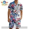Custom Swift Current Broncos Hawaiian Shirt And Short Pant Using Away Jersey