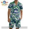 Custom Barrie Colts Hawaiian Shirt And Short Pant Using Away Jersey