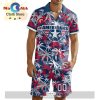 Custom Vancouver Giants Hawaiian Shirt And Short Pant Using Away Jersey