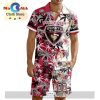 Custom Victoria Royals Hawaiian Shirt And Short Pant Using Mix Home Away Jersey