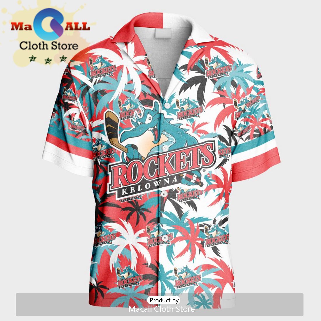 Custom Kelowna Rockets Hawaiian Shirt And Short Pant Using Mix Home Away Jersey