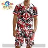 Custom North Bay Battalion Hawaiian Shirt And Short Pant Using Home Jersey