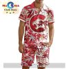 Custom Owen Sound Attack Hawaiian Shirt And Short Pant Using Mix Home Away Jersey
