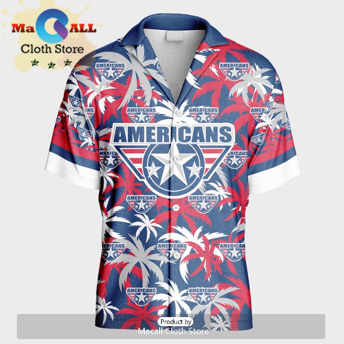 Custom Tri-City Americans Hawaiian Shirt And Short Pant Using Home Jersey