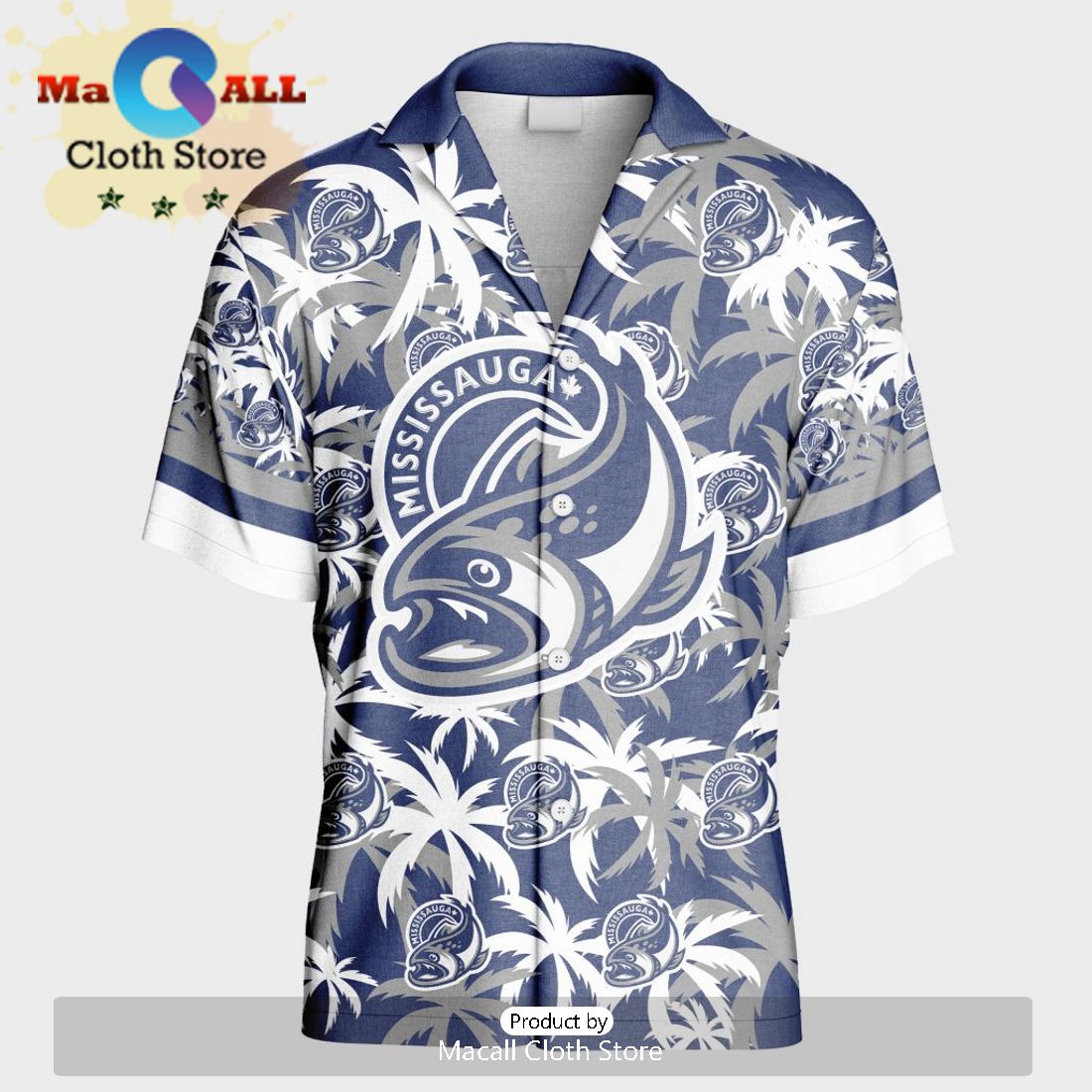 Custom Mississauga Steelheads Hawaiian Shirt And Short Pant Using Home Jersey