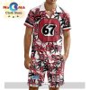 Custom Oshawa Generals Hawaiian Shirt And Short Pant Using Mix Home Away Jersey