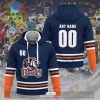 Personalized AHL Bridgeport Islanders Men’s and Women White Hoodie