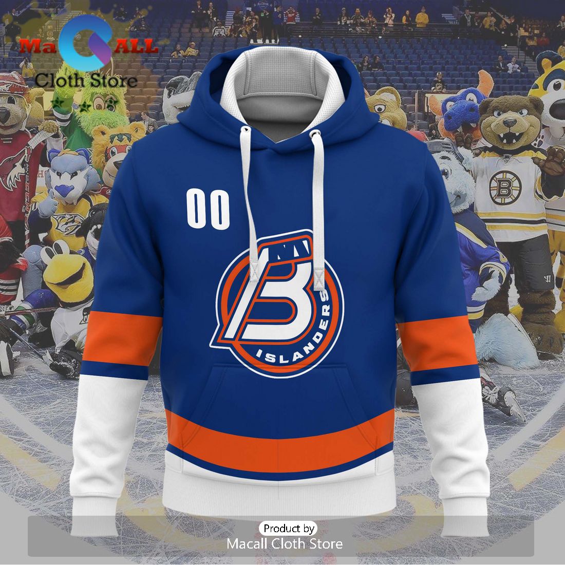 Personalized AHL Bridgeport Islanders Men’s and Women Navy Hoodie