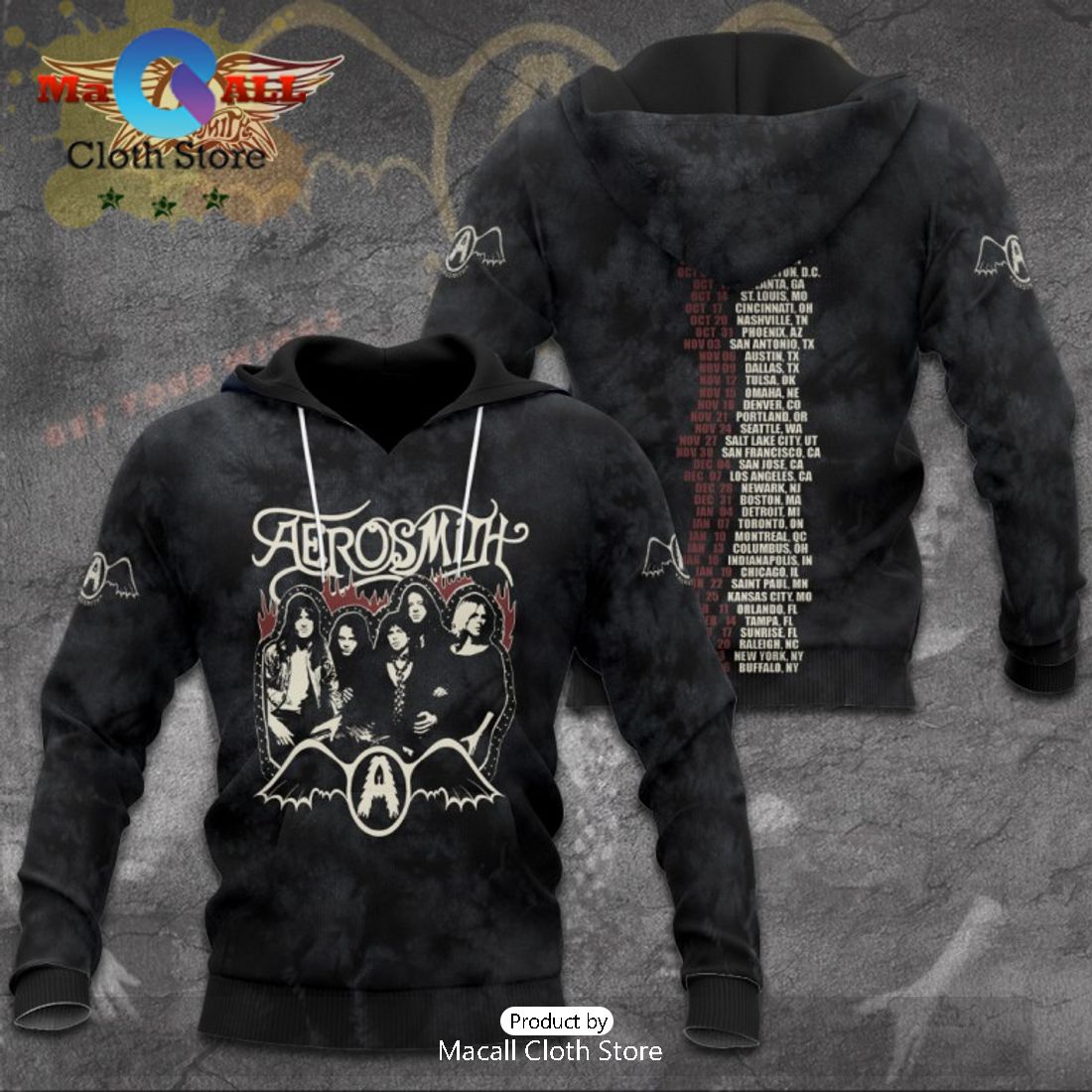 Aerosmith Music Band Special Black Hoodie