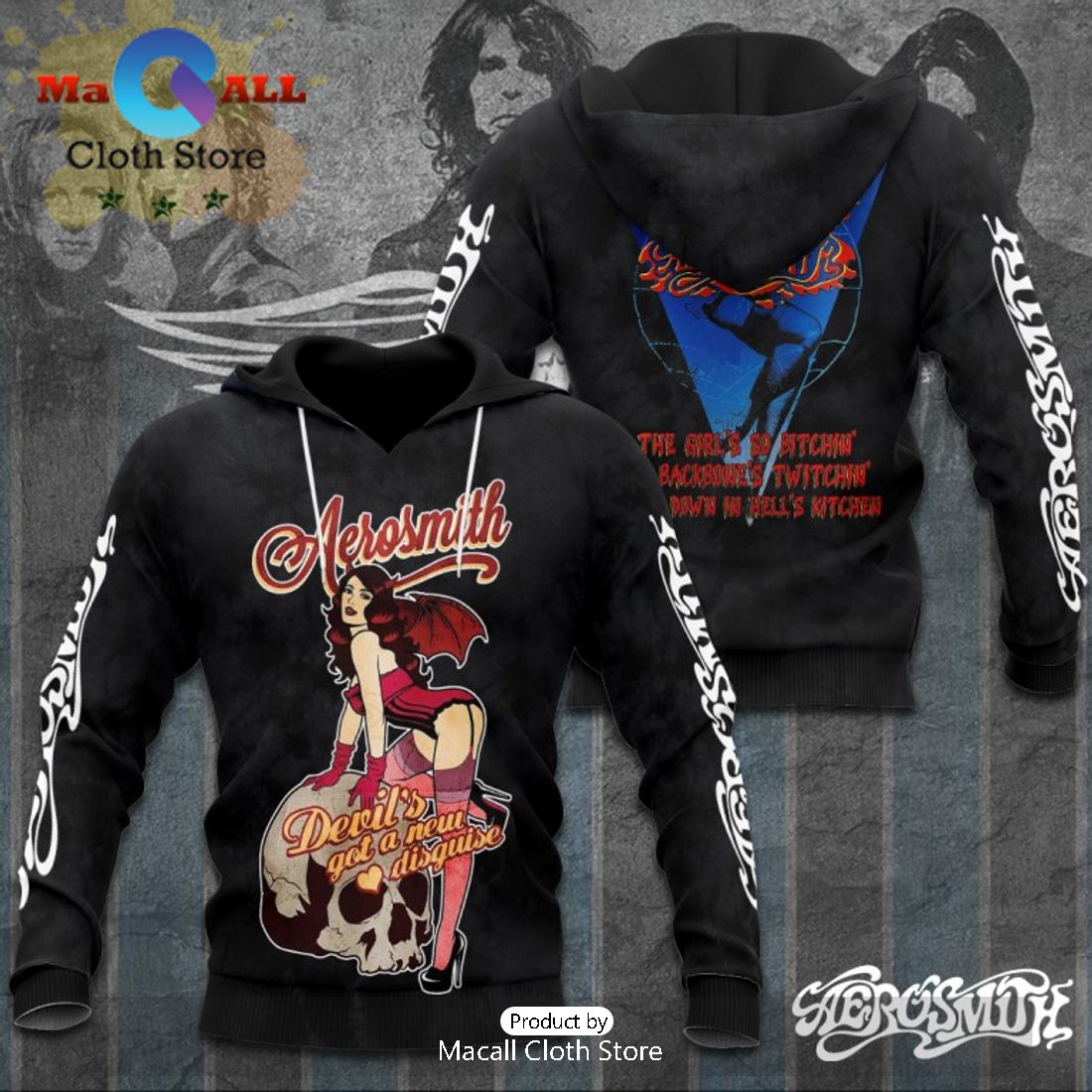 Aerosmith Sexy Dance Black Hoodie