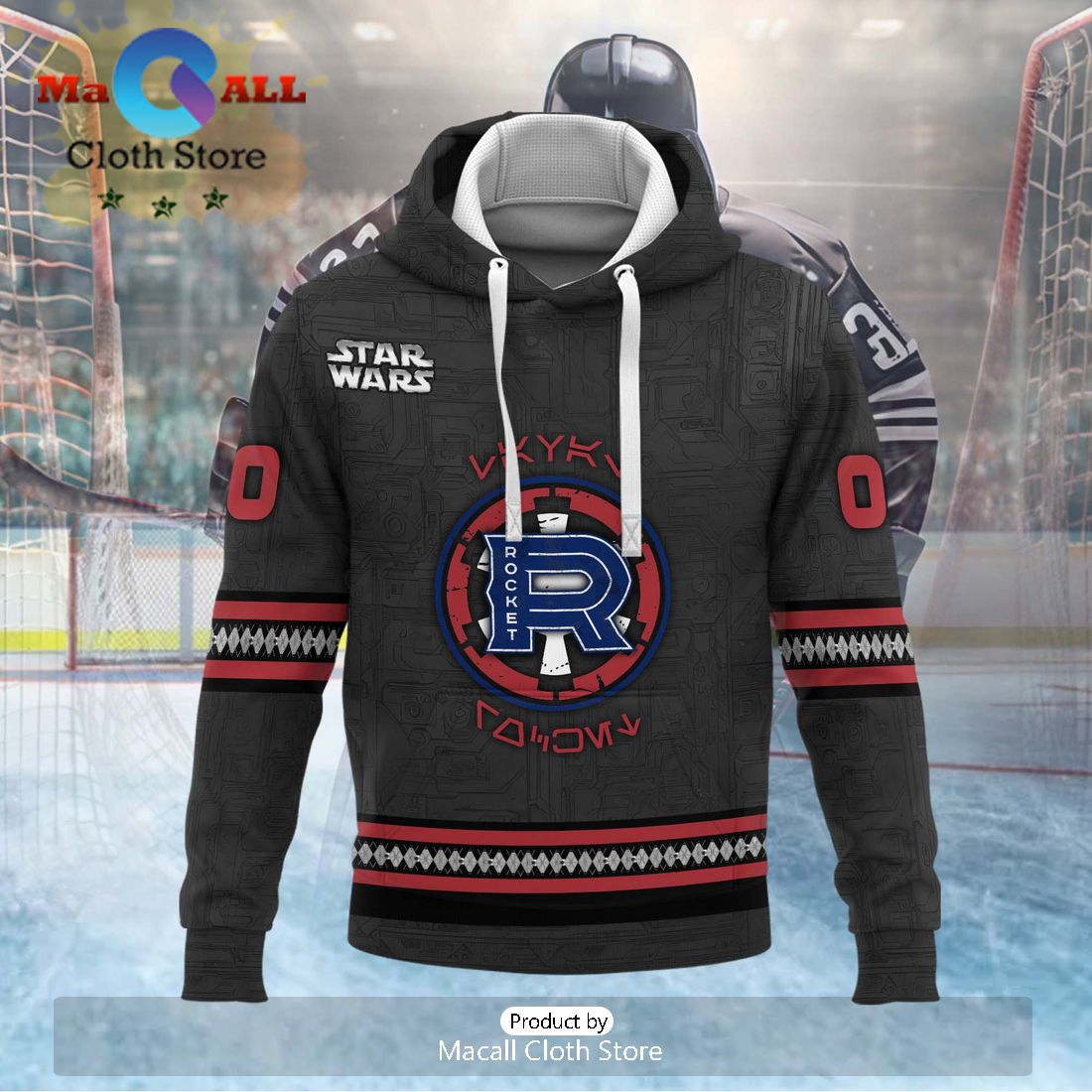 Personalized AHL Laval Rocket 2024 Black Hoodie