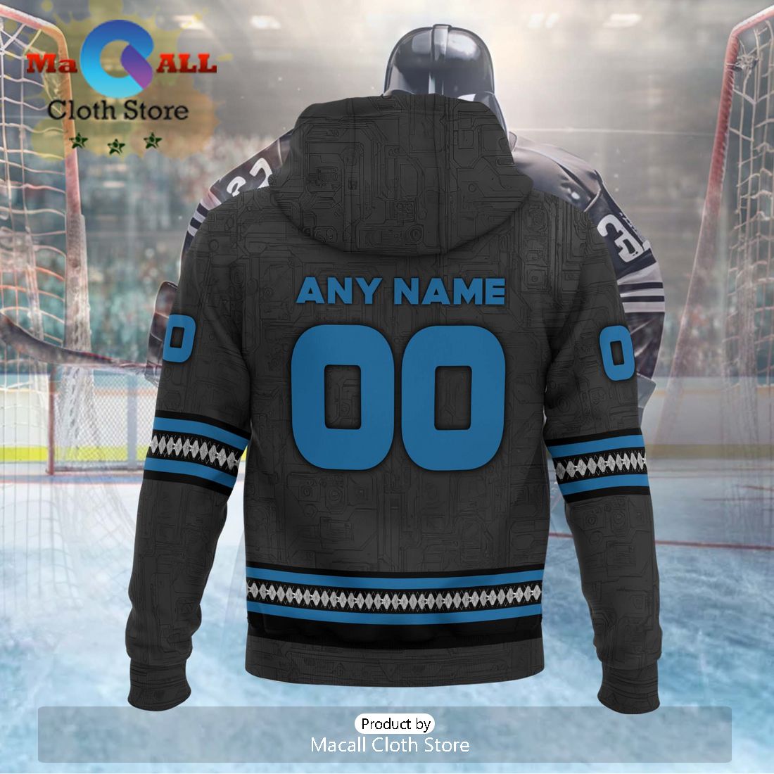 Personalized AHL Manitoba Moose 2024 Black Hoodie