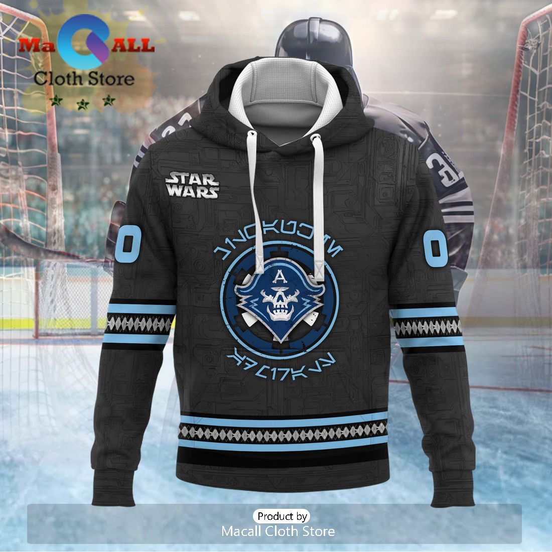 Personalized AHL Milwaukee Admirals 2024 Black Hoodie
