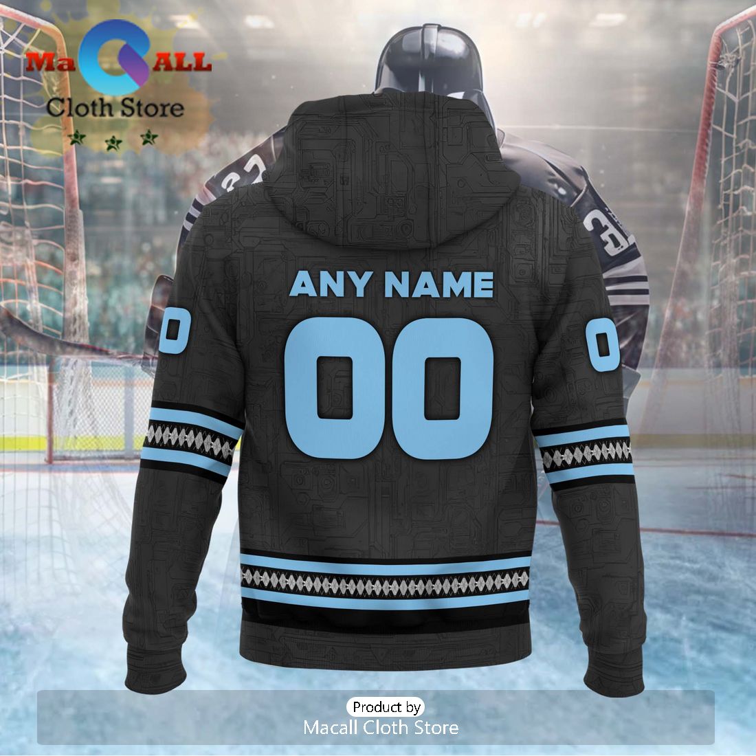 Personalized AHL Milwaukee Admirals 2024 Black Hoodie
