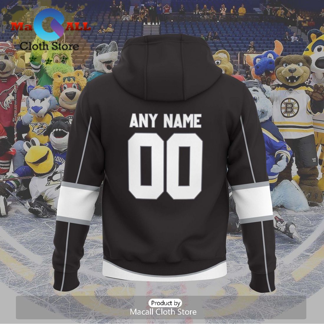 Personalized AHL Ontario Reign 2024 Grey Hoodie