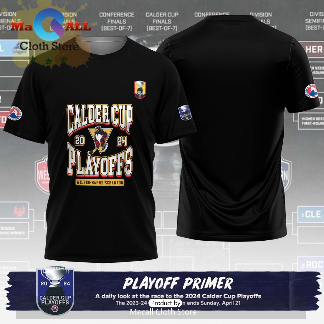 Personalized AHL Providence Bruins 2024 Playoffs Black Hoodie