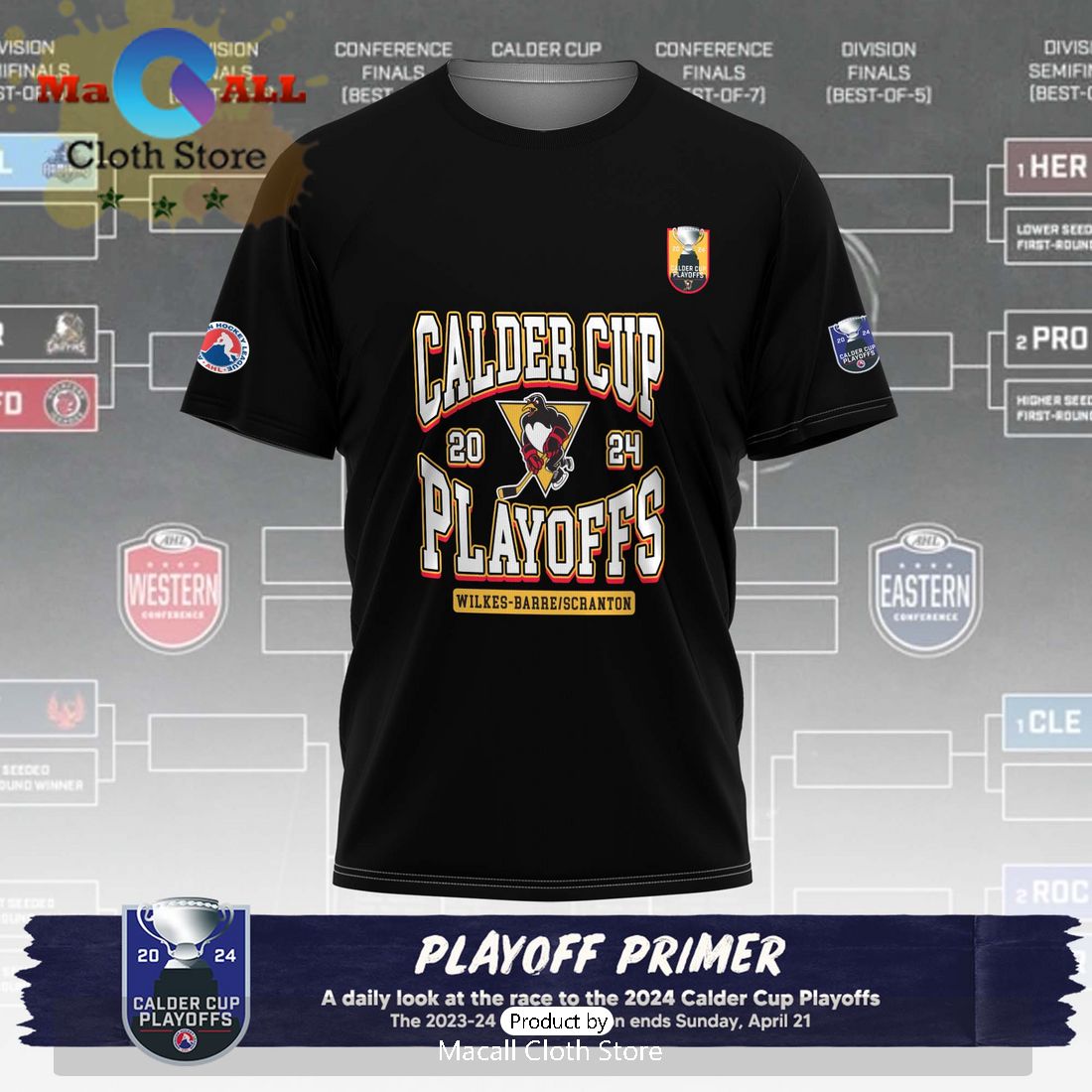 Personalized AHL Providence Bruins 2024 Playoffs Black Hoodie