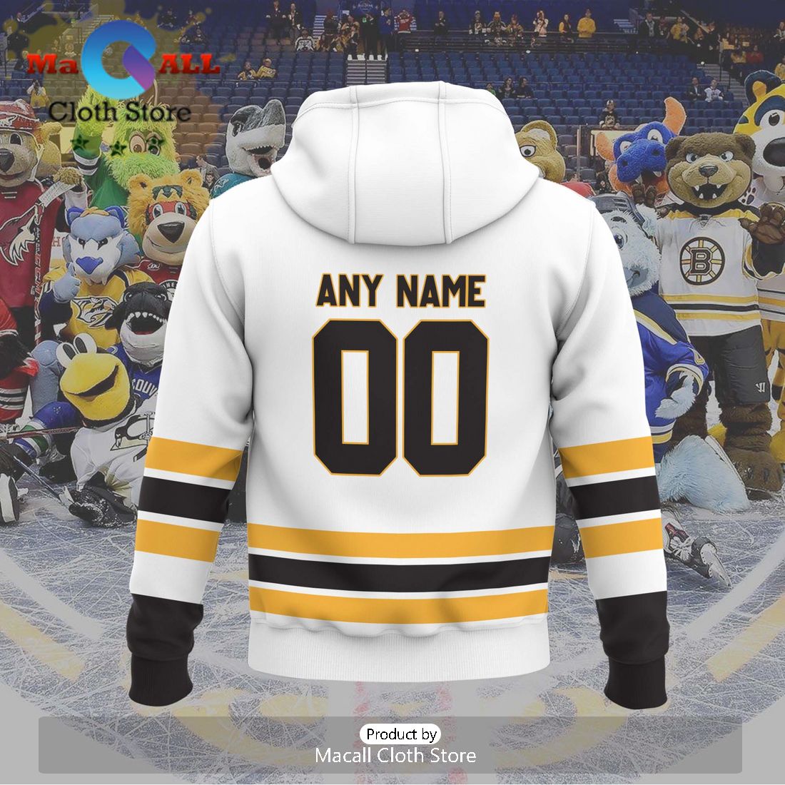 Personalized AHL Providence Bruins 2024 White Hoodie