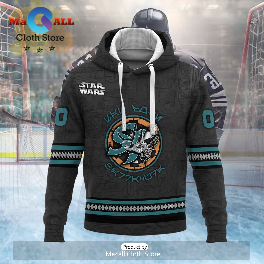 Personalized AHL San Jose Barracuda 2024 Black Hoodie