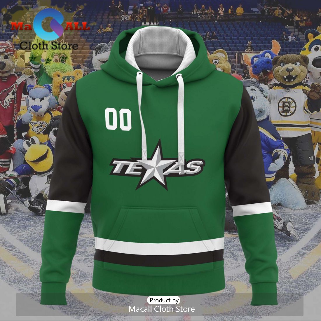Personalized AHL Texas Stars 2024 Green Hoodie
