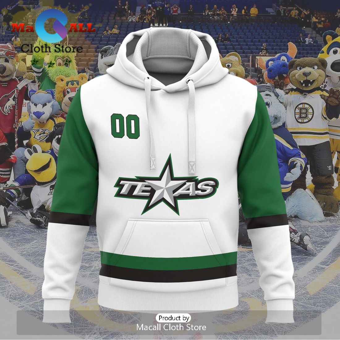 Personalized AHL Texas Stars 2024 White Hoodie