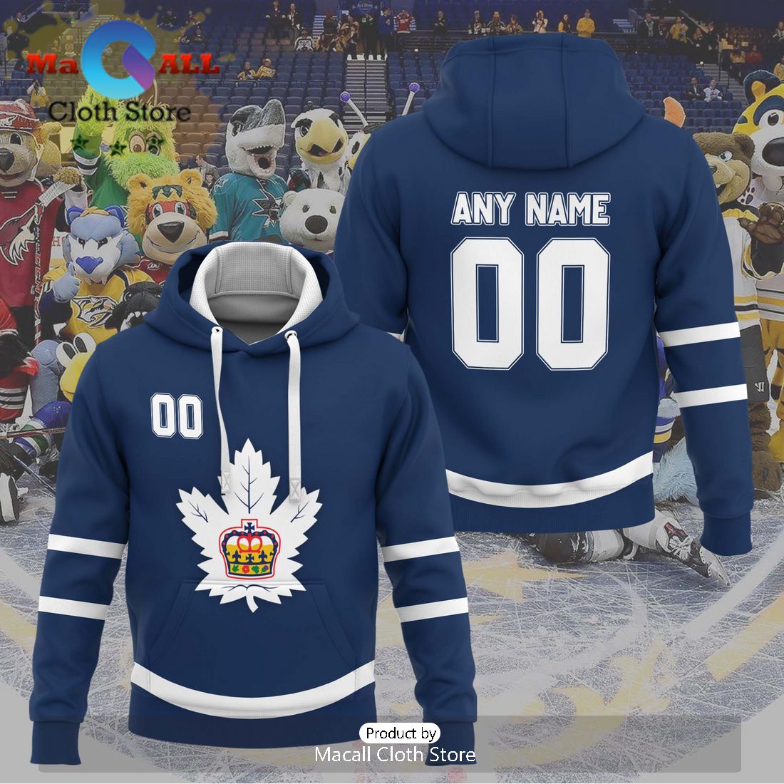 Personalized AHL Toronto Marlies 2024 Navy Hoodie
