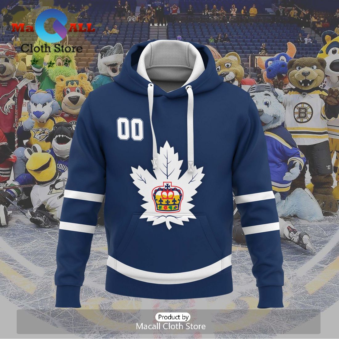 Personalized AHL Toronto Marlies 2024 Navy Hoodie