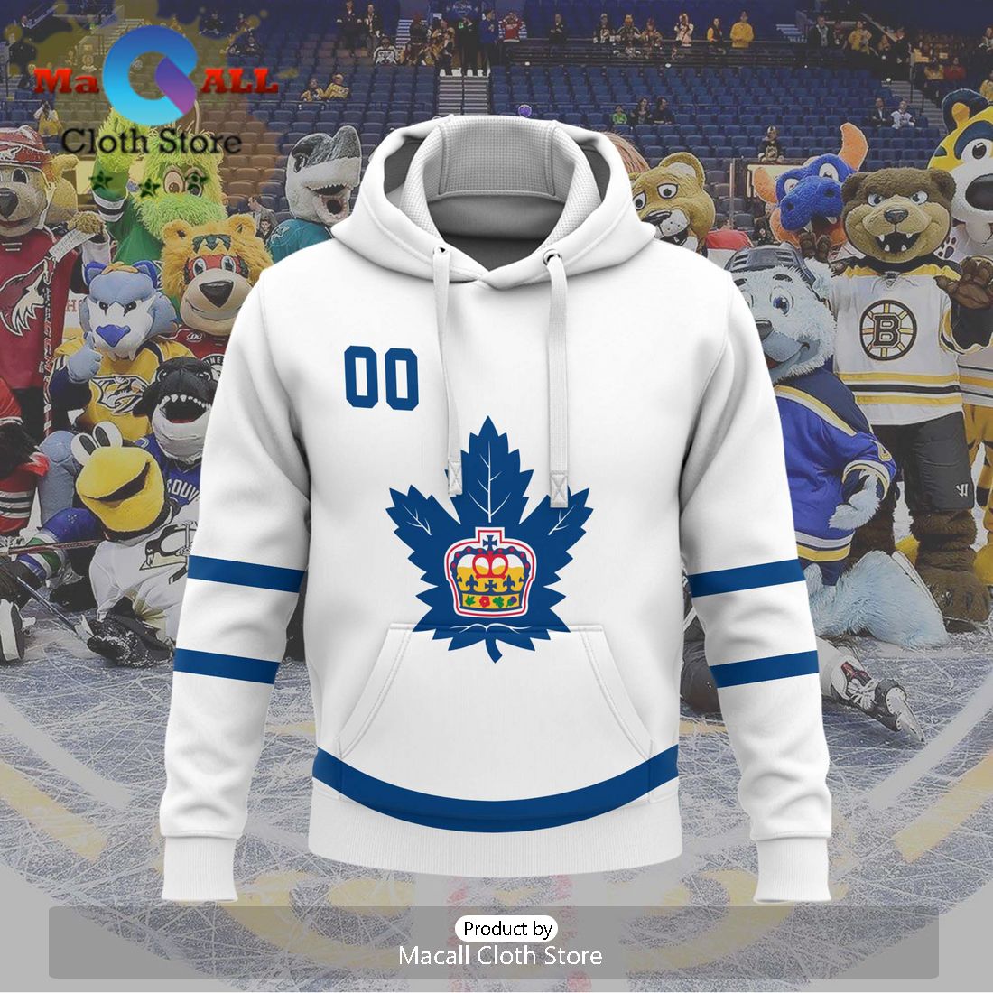 Personalized AHL Toronto Marlies 2024 White Hoodie
