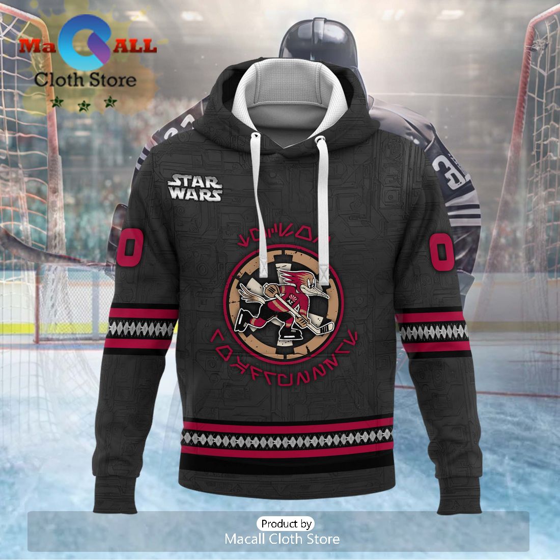 Personalized AHL Tucson Roadrunners 2024 Black Hoodie