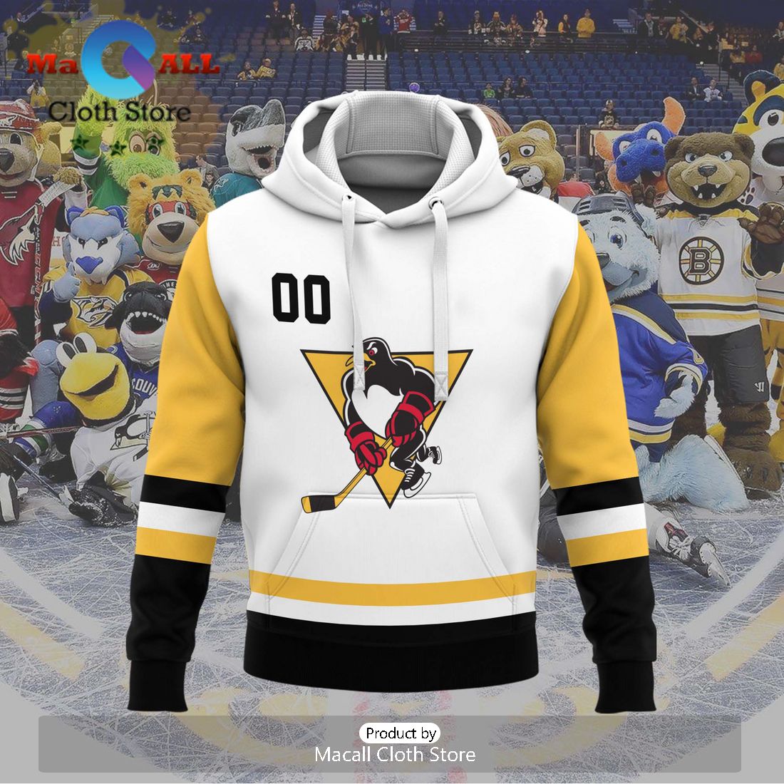 Personalized AHL Wilkes-Barre Scranton 2024 White Hoodie