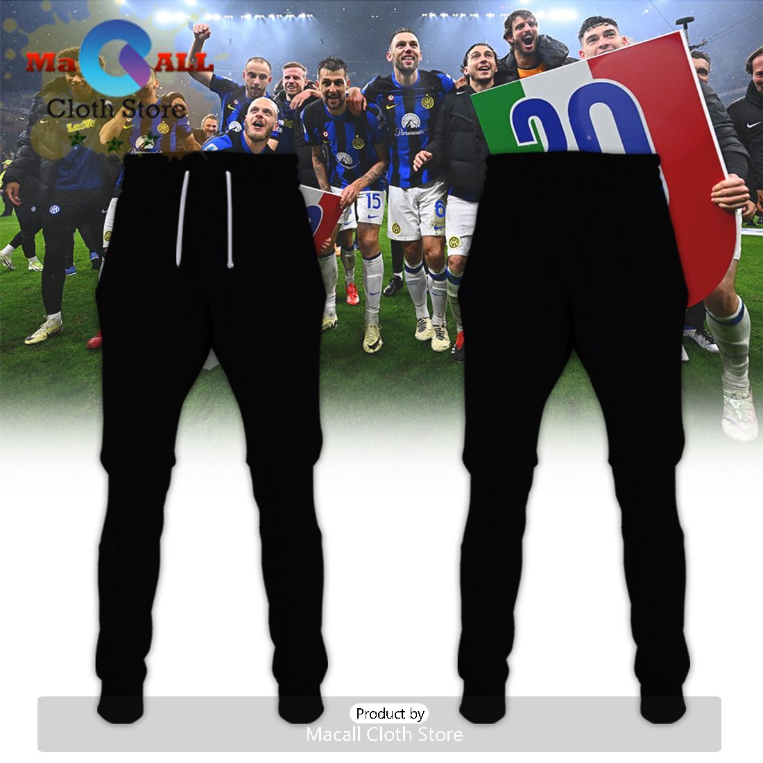 Inter Milan Serie A Champions Mix Color Hoodie And Pants