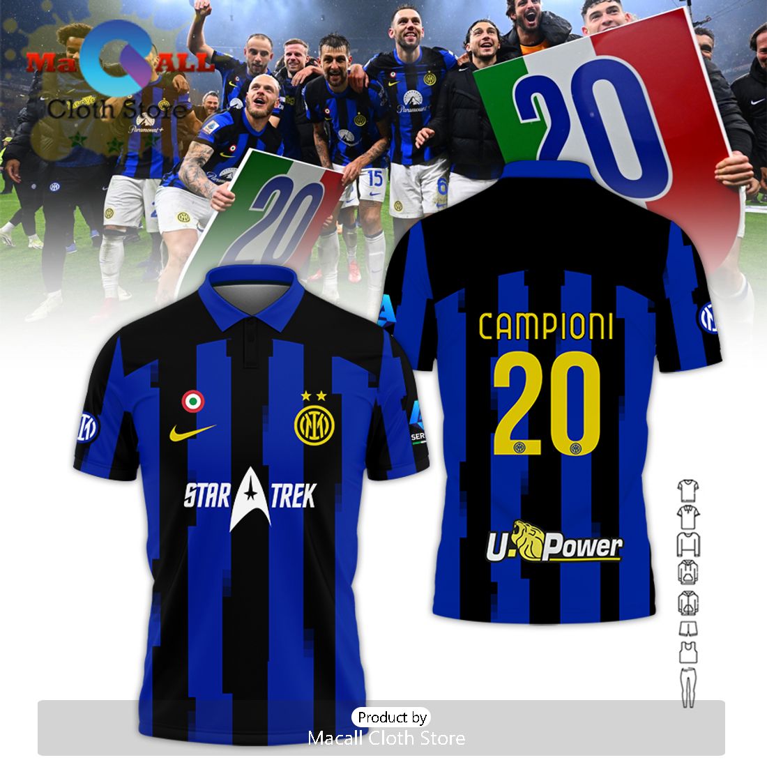 Inter Milan 23-24 Campioni D’Italia Special Clothes Polo